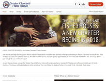 Tablet Screenshot of greaterclevelandfisherhouse.org